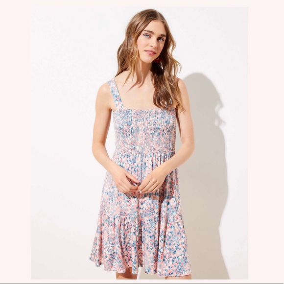 LOFT Dresses & Skirts - NWT LOFT Wildflower Smocked Strappy Dress
